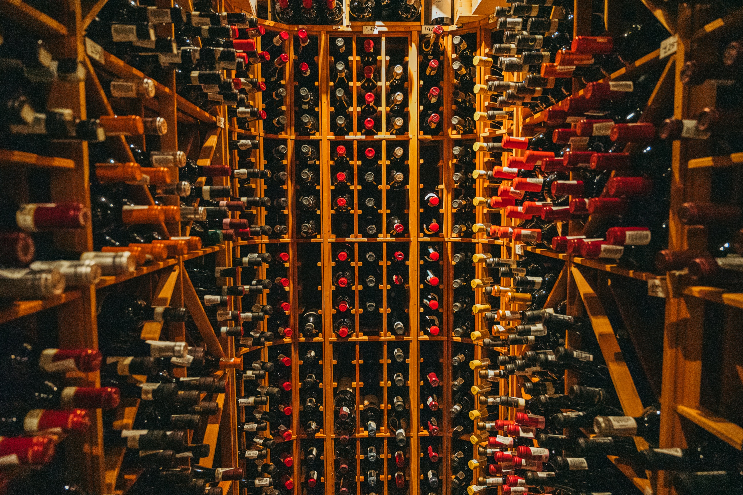 The Rib N Reef wine cellar